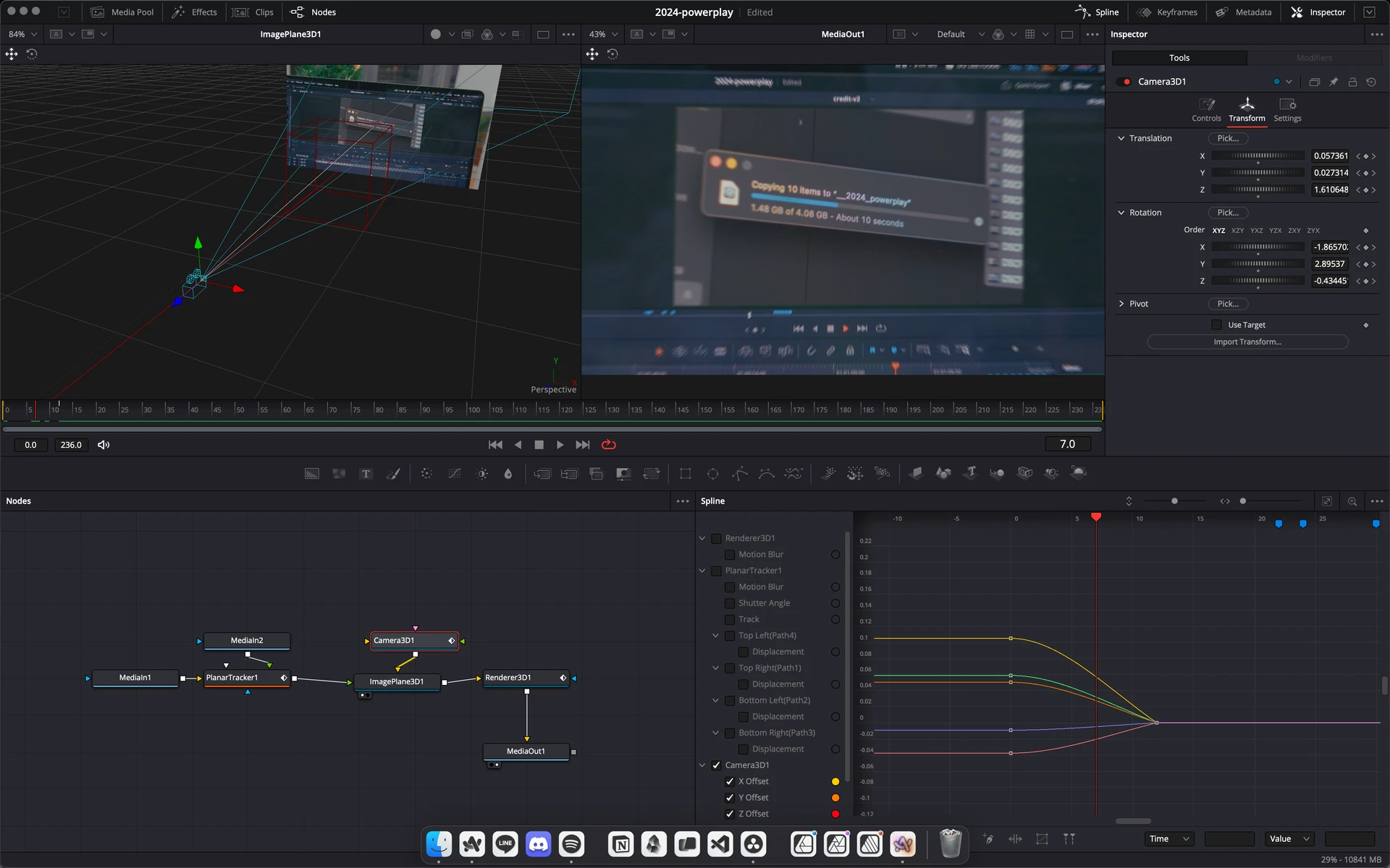 Node Tree for the Opening Pull-out Shot