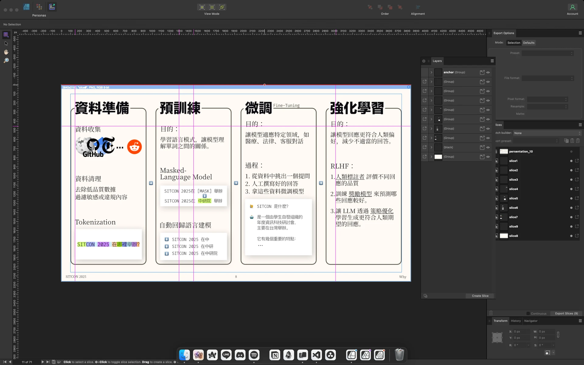 Exporting 4K slices in Affinity Designer